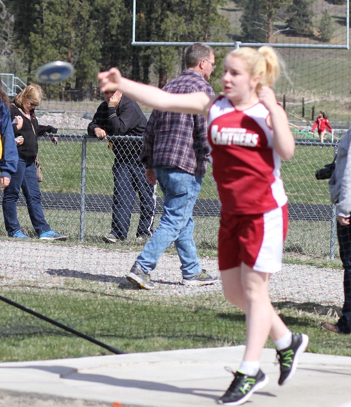 &lt;p&gt;Alberton's Rebecca Pluth throws the disc at the Jim Johnson Invitational held last week.&lt;/p&gt;