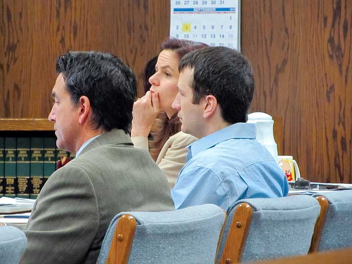 David Nickels listens to testimony during his murder trial in August 2012. Nickels received a 25 year sentence Friday.