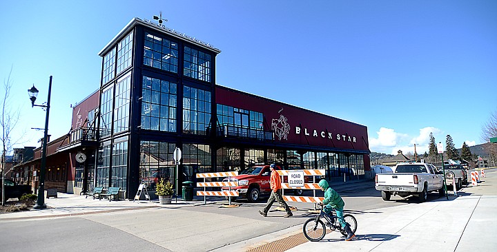 &lt;p&gt;A section of Railway Street was closed to traffic on Tuesday, April 1, at the Great Northern Brewing Company in Whitefish. (Brenda Ahearn/Daily Inter Lake)&lt;/p&gt;