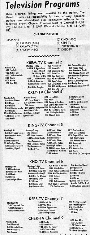 On the television set: Some of the programs playing in 1975 are still going today. Try to explain to your children and grandchildren why, in the past, television programming ended for the day and the station shut down? And what was on the TV before the first program of the day began? And what was the first program of the day most youngsters were waiting to watch?