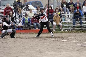 Trotter senior Brittany Spencer goes to bat for Plains-Hot Springs on Friday evening. Spender earned a single in the loss.