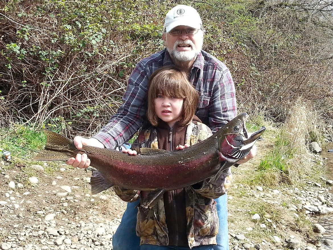 &lt;p&gt;Courtesy photo&lt;/p&gt;&lt;p&gt;Alexis Lange, 9, of Post Falls, gets some help from her grandfather, Don Lange, as she holds up a 35-inch, 15-pound steelhead she caught while fishing below Dworshak Dam on the North Fork of the Clearwater last week during spring break. Alexis' father, Jared Lange, said it was the first time he's taken Alexis and her brother, Josiah, 6, fishing during steelhead season, which ends April 30. &quot;We caught 20, and kept six,&quot; Jared said. &quot;It was a good week.&quot;&lt;/p&gt;&lt;p&gt;Send your Outdoors Brag Board photos to City Editor Maureen Dolan, mdolan@cdapress.com.&lt;/p&gt;