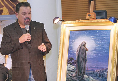 &lt;p&gt;Artist Thomas Kinkade unveils his painting, &quot;Prayer For Peace,&quot; at the opening of an exhibit in Atlanta in September 2006.&lt;/p&gt;