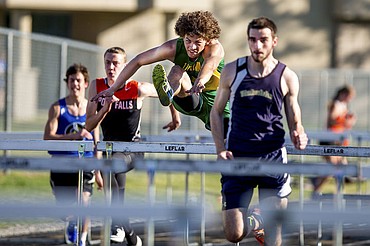 <p>High school track athletes from Timberlake, Lakeland, Coeur d'Alene, Lake City and Post Falls enjoyed 80 degree weather and sunny skies at the Kootenai County Challenge track meet on April 8, 2016 at Timberlake High School. TO PURCHASE PHOTO: www.cdapress.com/photos</p>