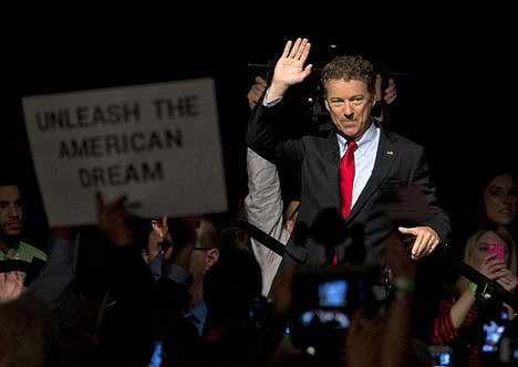 &lt;p&gt;Sen. Rand Paul, R-Kentucky, waves as he arrives to announce the start of his presidential campaign, Tuesday at the Galt House Hotel in Louisville, Ky. Paul launched his 2016 presidential campaign with a combative message against both Washington and his fellow Republicans, declaring that &quot;we have come to take our country back.&quot;&#160;&lt;/p&gt;