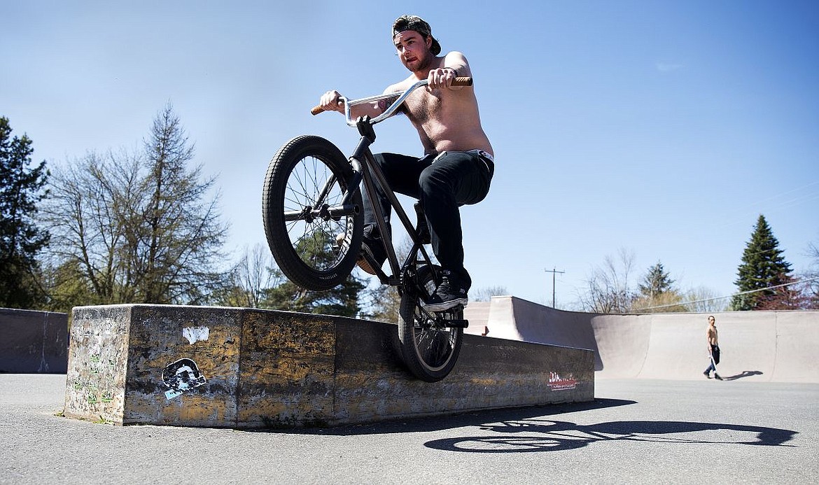&lt;p&gt;Mick O'Neill enjoys the warm weather at the Coeur d'Alene Skate Park before he goes to work on Thursday. Temperatures are expected to reach the high 70s on Friday.&lt;/p&gt;