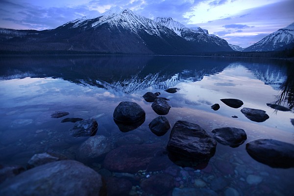 <p>A sunrise view of Lake McDonald on Thursday, April 4, in Glacier National Park. (Brenda Ahearn/Daily Inter Lake)</p>