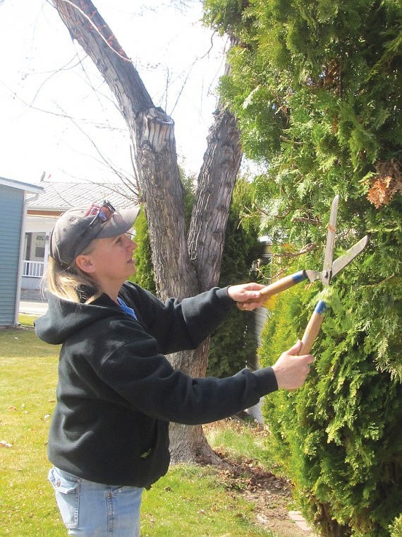 Even before Federal Judge Justin Quackenbush saved her job with his "status quo" decision for Crescent Bar Island, Shelly Wallace was back at work for Crescent Bar Inc. She maintains the grounds for the home owners.
