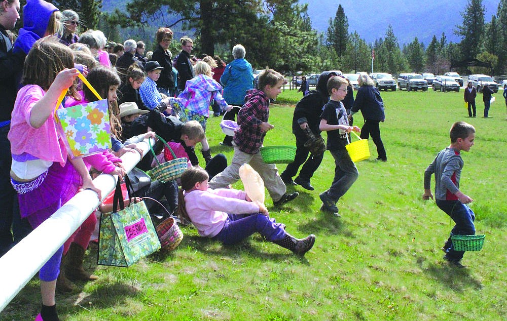 &lt;p&gt;Children in Paradise take off in pursuit of Easter eggs last Sunday.&lt;/p&gt;