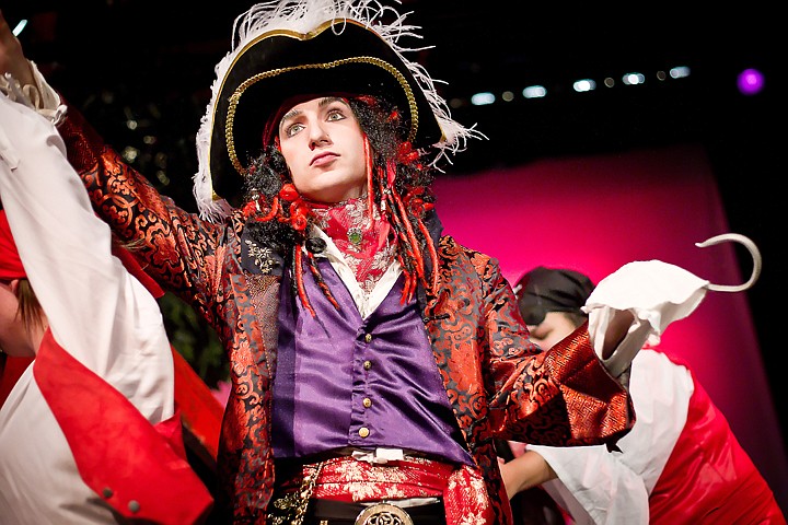 &lt;p&gt;Captain Hook, played by Jordan Gookin, leads his crew of pirates against Peter Pan.&lt;/p&gt;