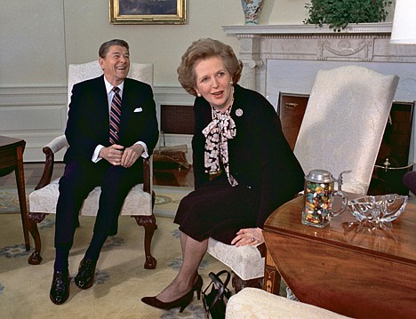 &lt;p&gt;In this Feb. 20, 1985 file photo, former British Prime Minister Margaret Thatcher meets with her friend and political ally President Ronald Reagan during a visit to the White House in Washington. Thatcher, who led Britain for 11 years, died of a stroke Monday morning.&lt;/p&gt;