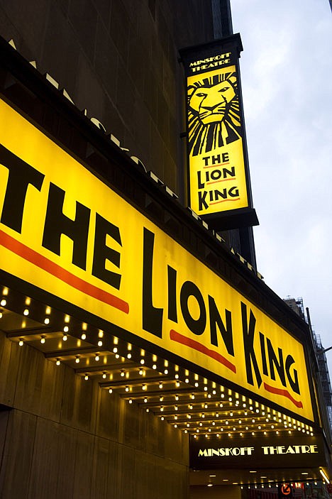 &lt;p&gt;FILE - In this Jan. 19, 2012 file photo, the Minskoff Theatre and the marquee for &quot;The Lion King&quot; are seen in New York. Box office revenues show that &quot;The Lion King&quot; has recently swiped the title of Broadway's all-time highest grossing show from &quot;The Phantom of the Opera.&quot; (AP Photo/Charles Sykes, File)&lt;/p&gt;