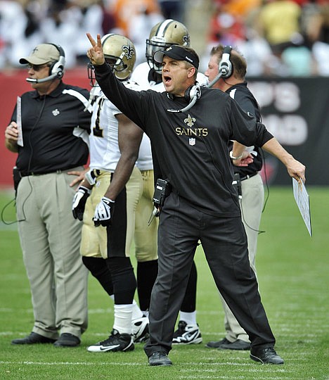 &lt;p&gt;FILE - This n ov. 22, 2009 file photo shows New Orleans Saints head coach Sean Payton yelling to his players during a timeout of an NFL game against the Tampa Bay Buccaneers, in Tampa, Fla. NFL Commissioner Roger Goodell has rejected the appeals of coach Sean Payton and other New Orleans Saints officials stemming from the league's probe into the club's bounty system. After hearing from Payton, general manager Mickey Loomis and assistant head coach Joe Vitt last week, Goodell decided Monday, April 9, 2012, to uphold his initial sanctions, which include Payton's suspension for the entire 2012 season. (AP Photo/Steve Nesius, File)&lt;/p&gt;