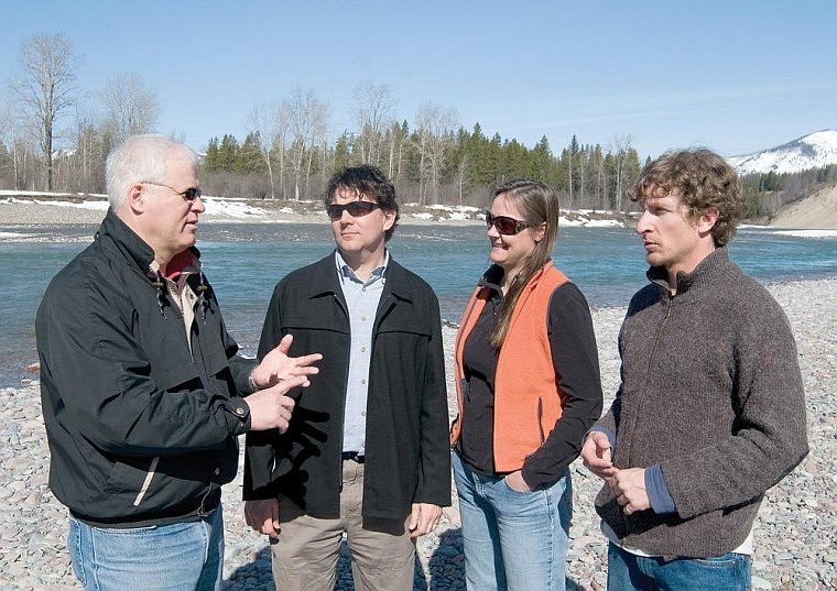 Chris Peterson photo
Ric Hauer, Casey Brennan, Erin Sexton and Will Hammerquist discuss the North Fork during a press conference at Blankenship on April 7.