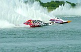 Hydroplanes race on Moses Lake Saturday