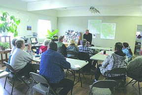 Around sixteen Mineral County residents gathered to listen to what Harry Lillo had to say last week in a meeting sponsored by the Chamber.