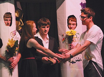 &lt;p&gt;Juliet, played Berit DeGrandpre, and Romeo, Trinceton Brown, are married by Friar Lawrence, Jacen Petersen, while pillar boys Dalton Delaney and Michael Delaney look on.&lt;/p&gt;