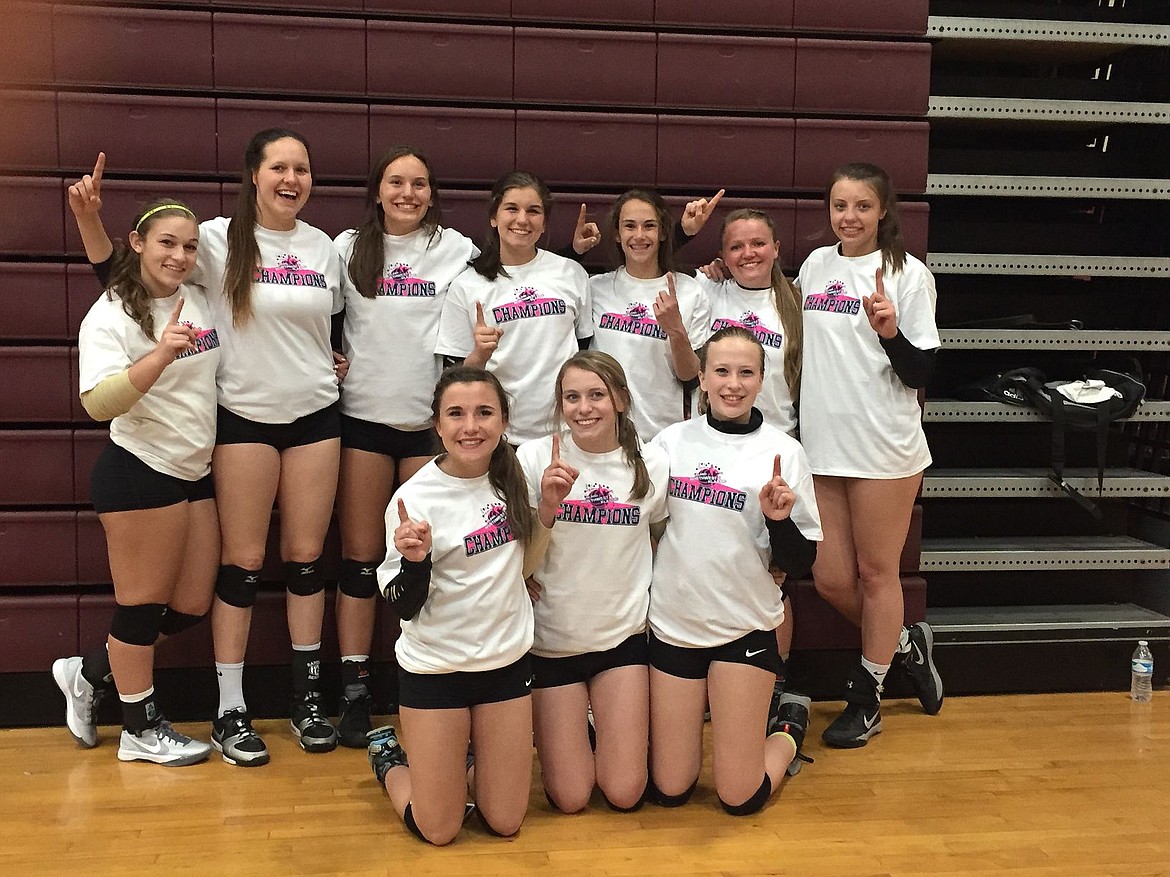 &lt;p&gt;Courtesy photo&lt;/p&gt;&lt;p&gt;The Kootenai Elite Volleyball Academy under-16 gold took first place out of 64 teams this past weekend at the Inland Northwest Klassic at University High in Spokane Valley. In the front row from left are Reilley Chapman, Ashley Reyes and Janae Rayborn; and back row from left, Kenzie Dean, Zion Nelson, Tessa Sarff, Ashley Kaufman, Klaire Mitchell, Courtney Finney and Allison Munday.&lt;/p&gt;