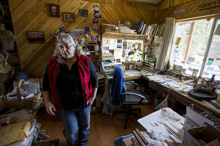 &lt;p&gt;Debbie Mann stands in her home office, where she runs the business side of Idaho Knife Works. &quot;[Mike's] the brawn, I'm the brains,&quot; Debbie says. The couple started the company 27 years ago, and sell their knives all over the world; most notably, to the prop master of &quot;The Revenant,&quot; a 2015 film starring Leonardo DiCaprio and Tom Hardy.&lt;/p&gt;