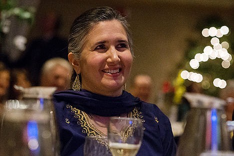 &lt;p&gt;Sholeh Patrick reacts after being named one of two civil rights awards at the Kootenai County Task Force on Human Relations banquet.&lt;/p&gt;