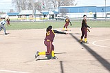 Chiefs softball get first Big 9 win with split