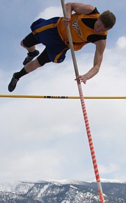 Thompson falls junior Cody Phillips won the pole vault event on Saturday in Columbia Falls. Phillips cleared 12-9.