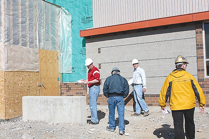 Moses Lake School District board members and staff tour Park Orchard Elementary School Friday.