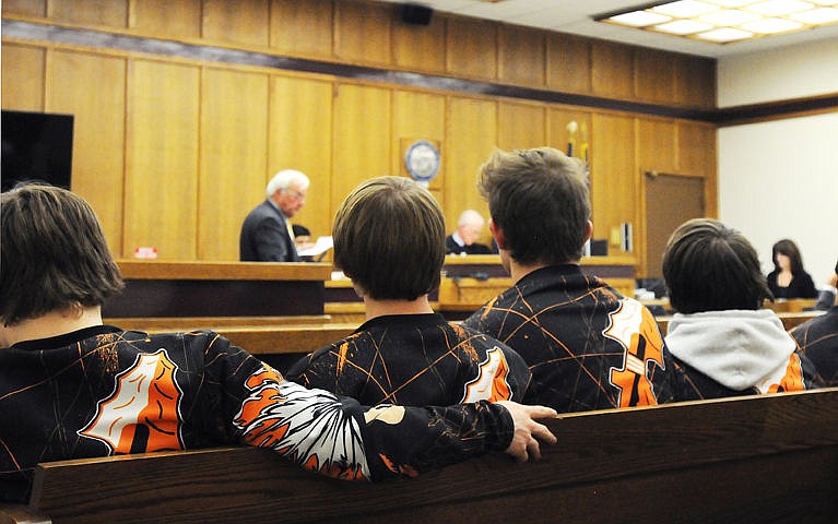 &lt;p&gt;Flathead wrestlers filled the district courtroom to find out if their teammate Payton Hume could wrestle at the state tournament. (Aaric Bryan/Daily Inter Lake)&lt;/p&gt;