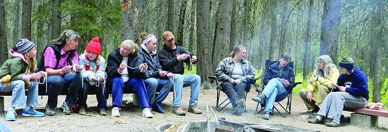 &lt;p&gt;Girl Scouts learn knot-tying techniques at Service Unite Camp at Glacier National Park. Naureen Sago, the Columbia Falls service unit manager, is second from left. Sago has been involved with Girl Scouts for more than two decades, ever since her oldest daughter, Cassandra, joined the organization in the first gradeas a Brownie.&lt;/p&gt;&lt;p&gt;&lt;/p&gt;