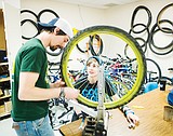 At high school, enthusiasm for two-wheel traffic