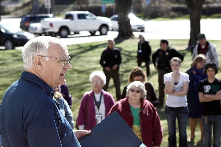 &lt;p&gt;Superior Mayor Mike Wood speaks during the Mayor's Day of Recognition for National Service.&lt;/p&gt;