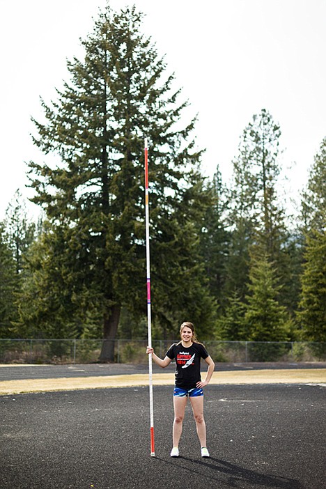 <p>Sam Simmons is hoping to earn her third consecutive state 3A title in the pole vault.</p>