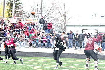 &lt;p&gt;Quarterback Shay Smithwick-Hann throws deep in the Griz's Saturday scrimmage in Ronan.&lt;/p&gt;