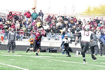 &lt;p&gt;Wideout Ryan Burke looks to haul in a pass during the Griz scrimmage in Ronan.&lt;/p&gt;