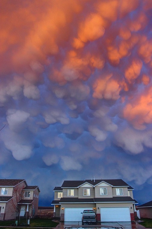 Clouds over the prairie