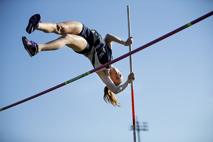 &lt;p&gt;JAKE PARRISH/Press Maddi Laurintzen of Lake City easily vaults eight feet on Tuesday at the Lakeland Twilight Relays track and field meet at Lakeland High School.&lt;/p&gt;