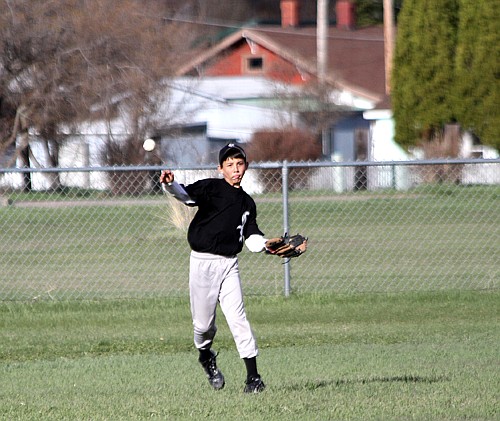 Outfield throw