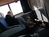 A hobo's westbound train