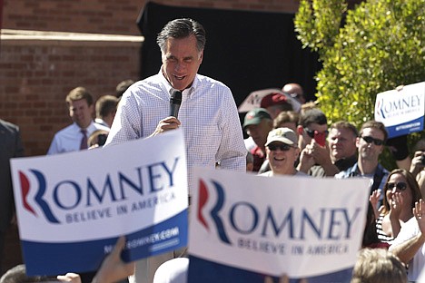 &lt;p&gt;Republican presidential candidate, former Massachusetts Gov. Mitt Romney speaks at a campaign rally in Tempe, Ariz., Friday, April 20, 2012. (AP Photo/Jae C. Hong)&lt;/p&gt;