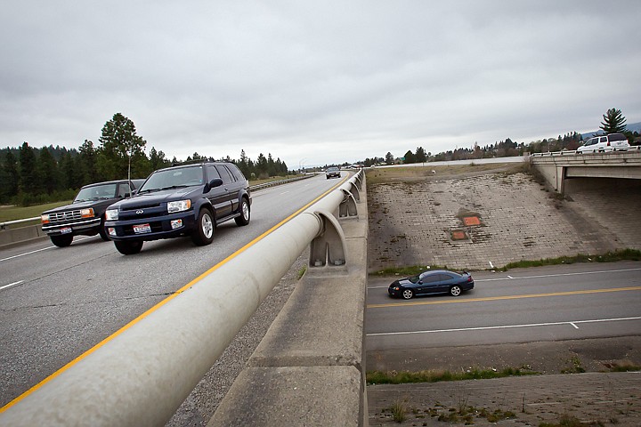 &lt;p&gt;Motorist travel on and under the bridges of Interstate-90 Wednesday. A $2.4 million project will prompt lane closures and delays on the interstate beginning at the bridge at state line over the Spokane River to the bridge over Spokane Street beginning Monday through mid-June.&lt;/p&gt;