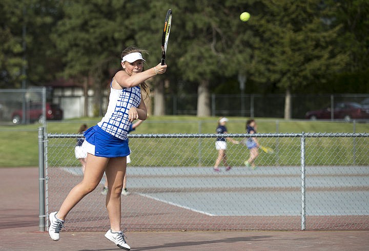 &lt;p&gt;LOREN BENOIT/Press Lake City and Coeur d'Alene High School boys and girls tennis teams square off against one another on Thursday, April 21, 2016.&lt;/p&gt;