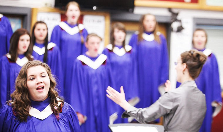 &lt;p&gt;Columbia Falls junior Gabrielle Sablan, left, sings with the Tres Belles on Friday afternoon during the District Music Festival at Flathead High School. Forty bands, orechestras and choirs from Libby, Troy, Lincoln County, Whitefish, Columbia Falls, Polson, Bigofrk Glacier and Flathead high schools participated in the festival at Flathead High School. April 19, 2013 in Kalispell, Montana. (Patrick Cote/Daily Inter Lake)&lt;/p&gt;