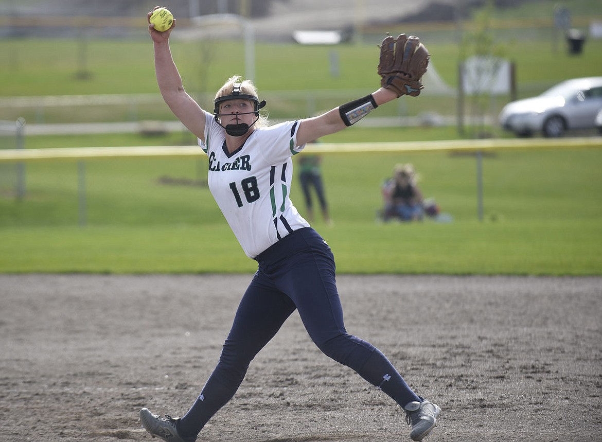 &lt;p&gt;Glacier pitcher Ali Williams winds up during her dominant performance against Missoula Hellgate on Friday. Williams struck out 16 in her perfect game. (Aaric Bryan/Daily Inter Lake)&lt;/p&gt;