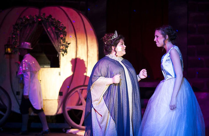 &lt;p&gt;LOREN BENOIT/Press Cinderella's Fairy Godmother, played by Hannah Verdi, surprises Cinderella, Autumn Plucker, right, with a pumpkin carriage during the dress rehearsal of Rodgers and Hammerstein's: Cinderella, presented by the Coeur d'Alene High School Theatre Department.&lt;/p&gt;