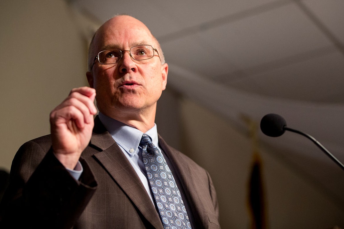 &lt;p&gt;John Stocks, executive director of National Education Association, speaks on institutional racism and human rights on Friday as the keynote speaker for the Kootenai County Task Force on Human Relations' 19th annual banquet dinner at the Coeur d'Alene Inn.&lt;/p&gt;