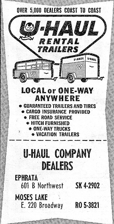 U-Haul trailers have assisted Columbia Basin residents move across the country or across the block for, well...for over 51 years.