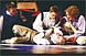 &lt;p&gt;Mecutio, played by Nick Pratt, is comforted by Blake Coker, left, Austin Strope and Noah Murray, playing the roles of Balthasar, Romeo and Benvolio respectively, following a lethal swaord fight with Juliet's cousin Tybalt.&lt;/p&gt;