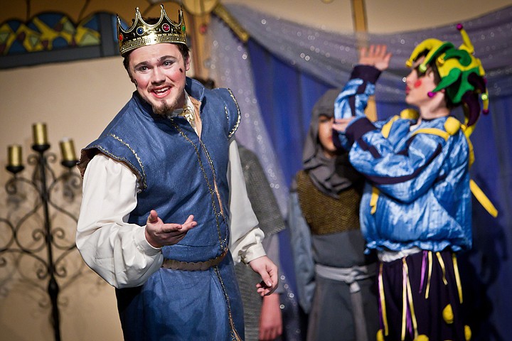 &lt;p&gt;JEROME A. POLLOS/Press Travis Bertram, playing the newly crowned King Dimmerwit, announces his decree that he does not wish to be bother by the problems of his kingdom of Ickanicker during a dress rehearsal Tuesday at the Christian Center School in Hayden. The play begins tonight and runs through Friday at 7 p.m. for all showings at 3639 West Prairie Avenue.&lt;/p&gt;