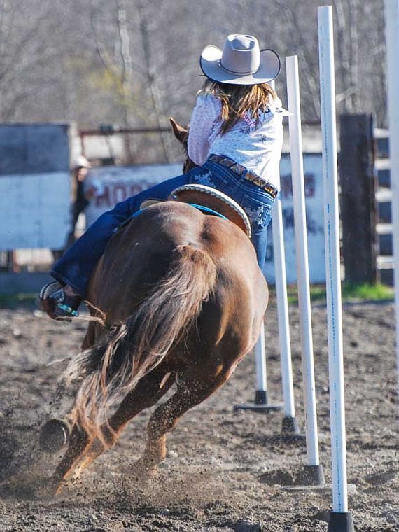 Tami Lee Deines, 20, of Soap Lake, is competing for the title of Wrangler Western's Ultimate Cowgirl and the chance to represtent the national denim brand at various events during the coming year.