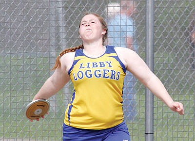 &lt;p&gt;Shelbie McLinden with a 97 1-1/2 foot throw, Libby Invite April 23.&lt;/p&gt;